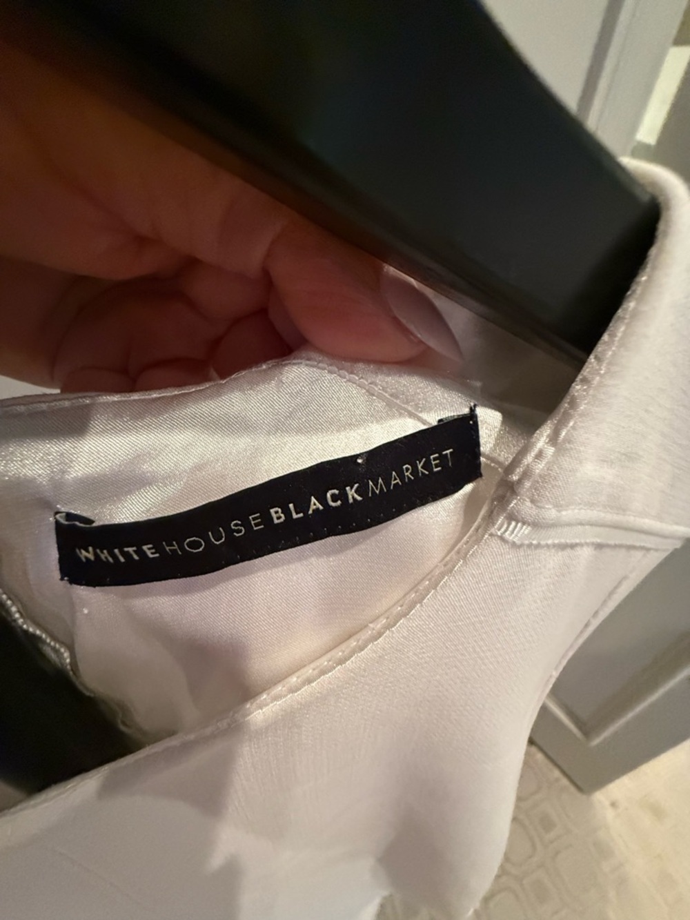 White House Black Market White Sleeveless A-Line Party Dress - Picture 5 of 7